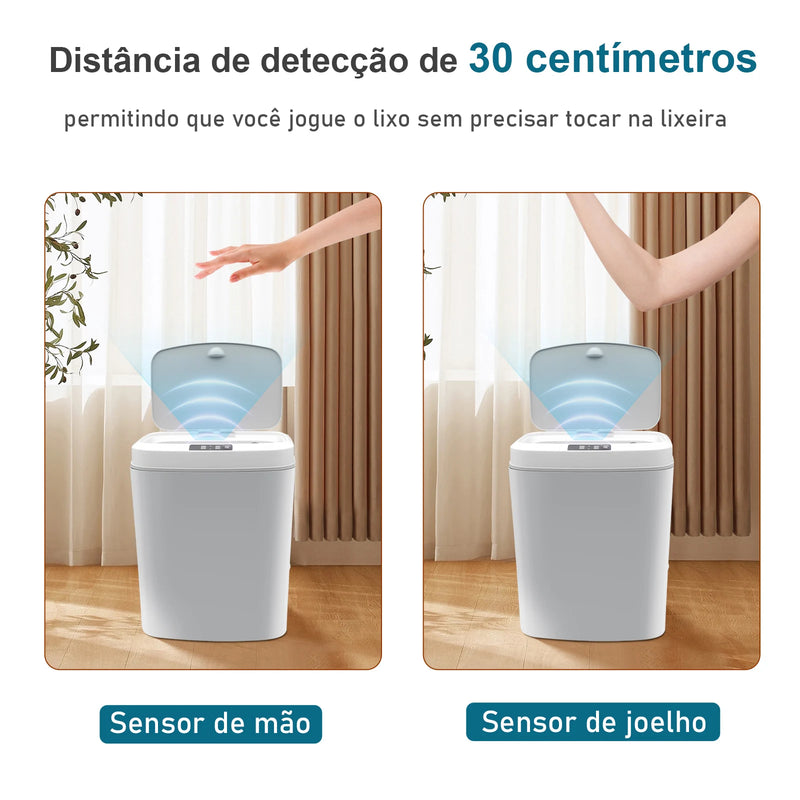 Lixeira inteligente, lixeira com sensor automático, lixeira de banheiro, vaso sanitário, à prova d'água, vaso sanitário automático, Brasil