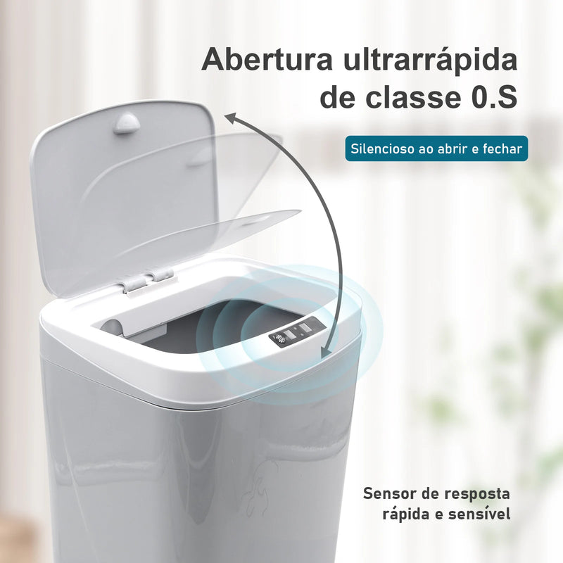 Lixeira inteligente, lixeira com sensor automático, lixeira de banheiro, vaso sanitário, à prova d'água, vaso sanitário automático, Brasil